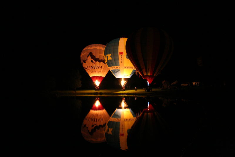 Ballonglühen am Lac de Madine