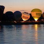 Ballonglühen am Rhein