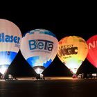 Ballonglühen auf dem Rollfeld