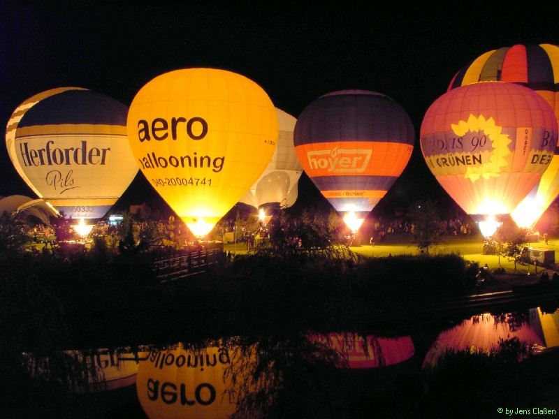 Ballonglühen auf der Landesgartenschau in Winsen