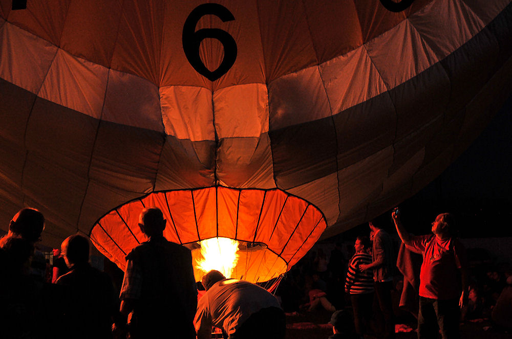 Ballonglühen bei den Flammende Sterne Ostfildern 2013