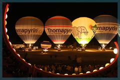 Ballonglühen bei sanfter Musik