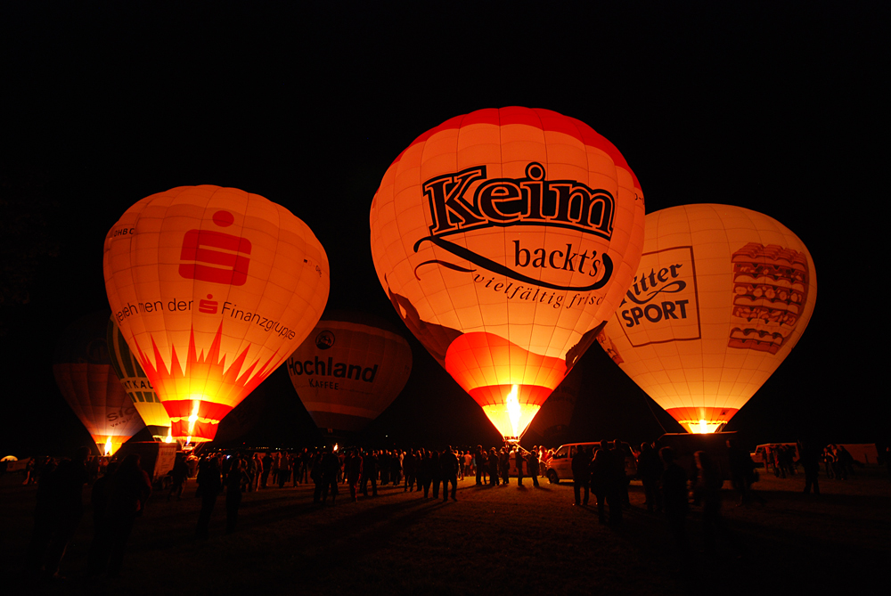 Ballonglühen...