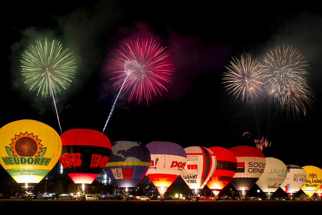 Ballonglühen & Feuerwerk