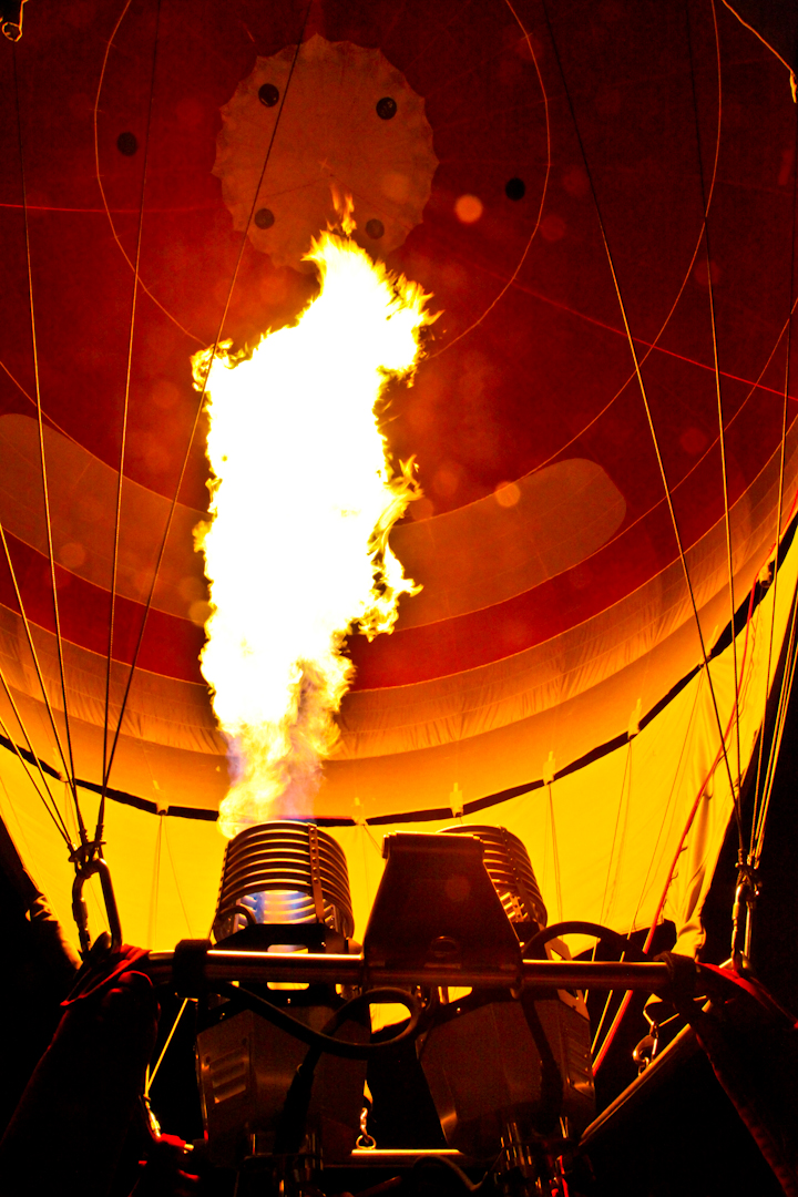 Ballonglühen Flugplatzfest Walldorf 01.09.2012