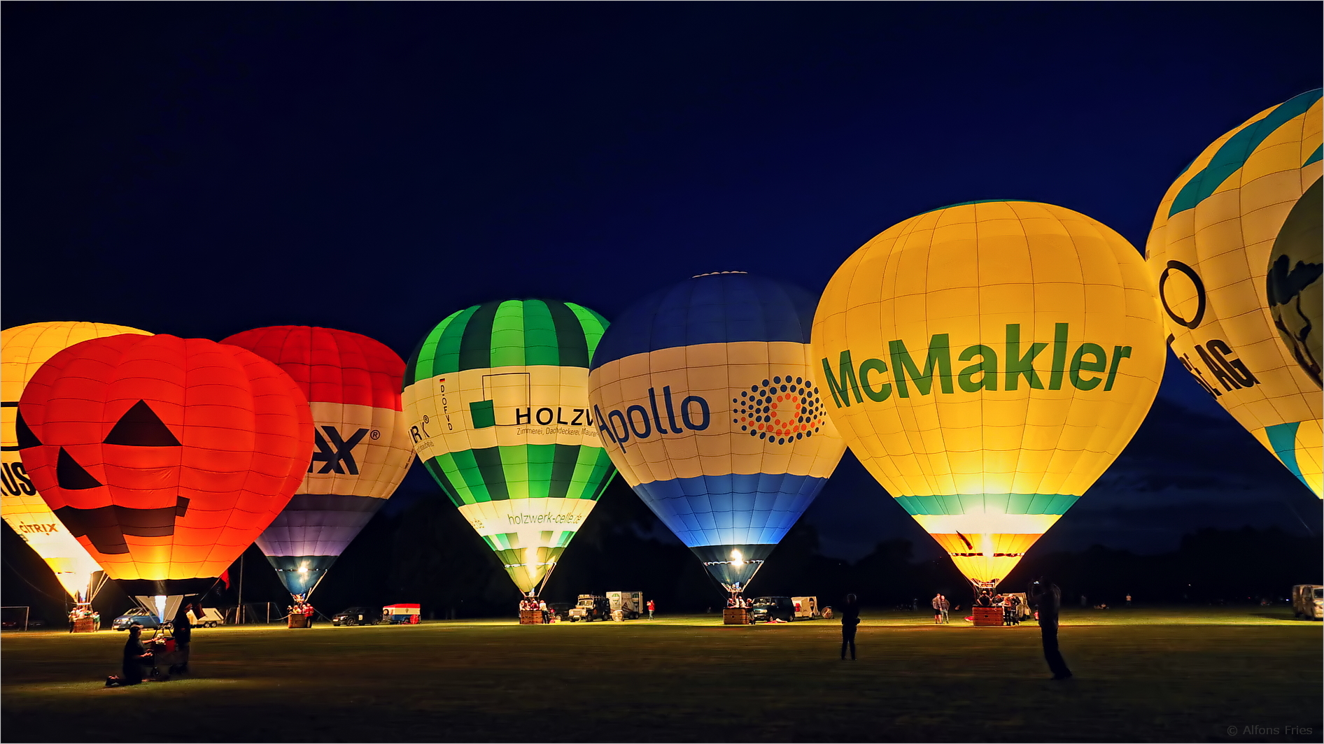 Ballonglühen, in der Kieler Woche, ...