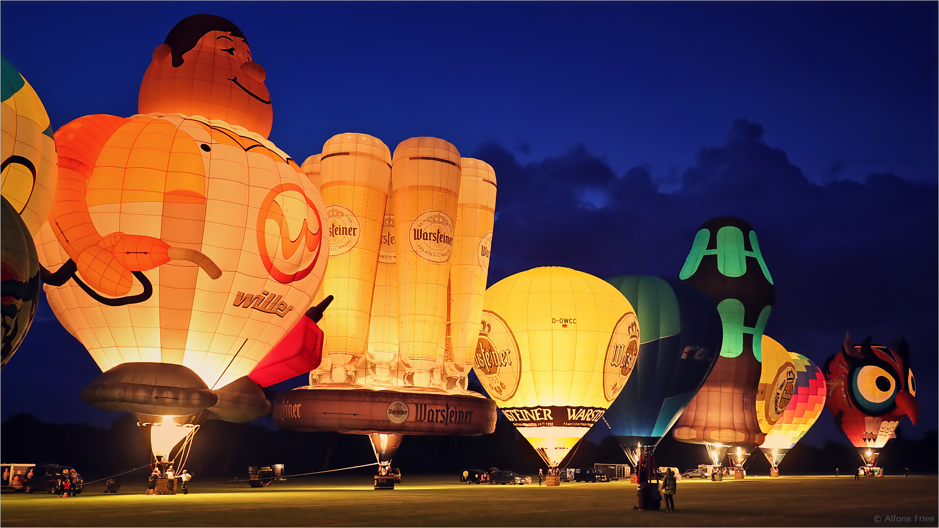 Ballonglühen in der Kieler Woche