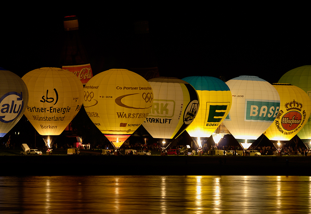 Ballonglühen in Düsseldorf am 15.08.2008