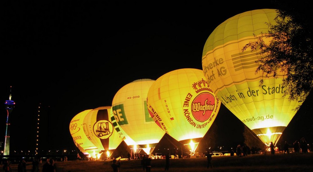 Ballonglühen in Düsseldorf