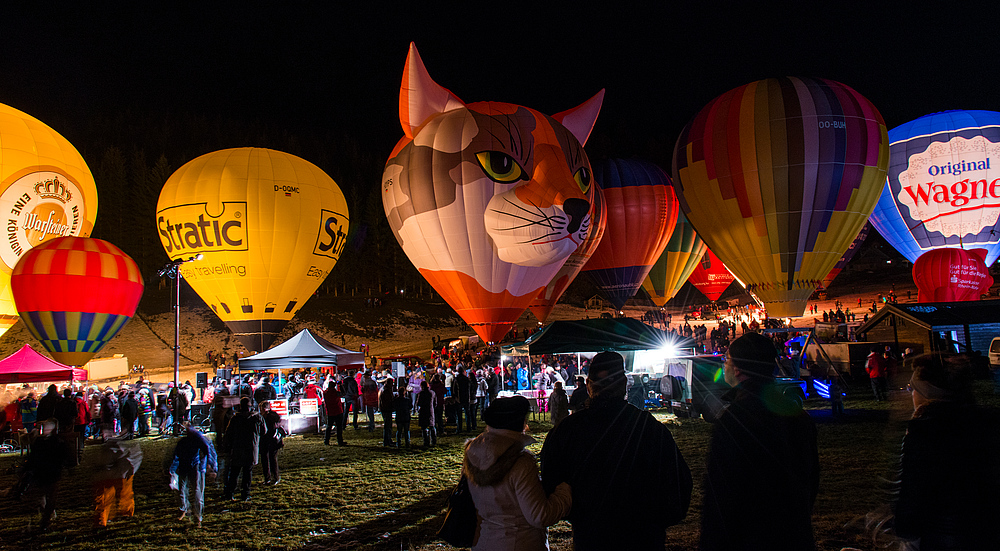 Ballonglühen in Gosau/OÖ...