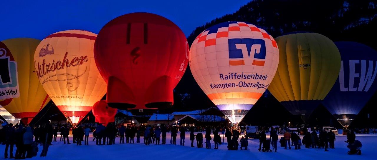 Ballonglühen in Hindelang