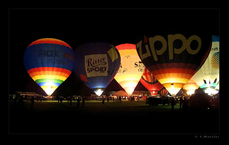 Ballonglühen in Leipzig