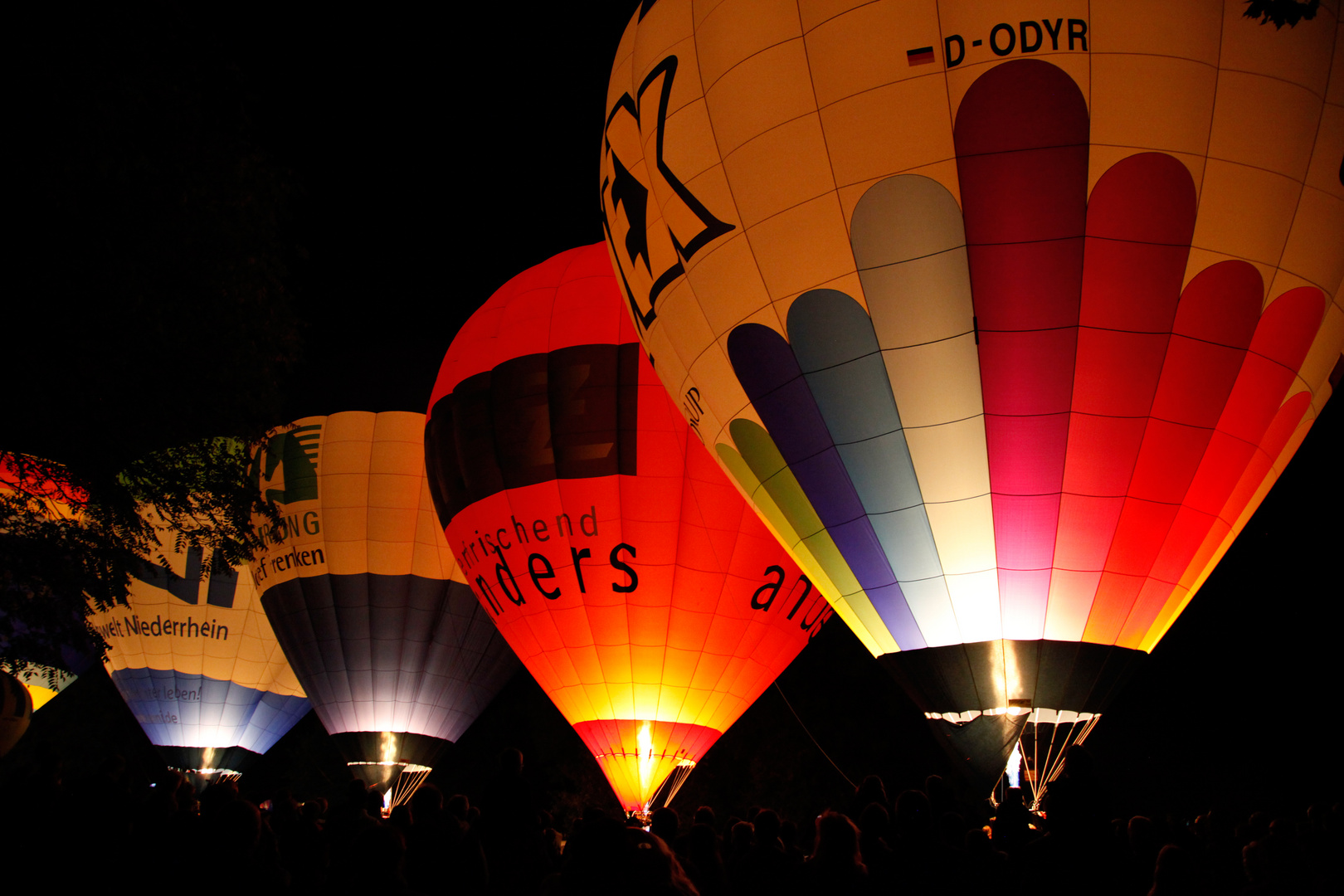 Ballonglühen in Moers