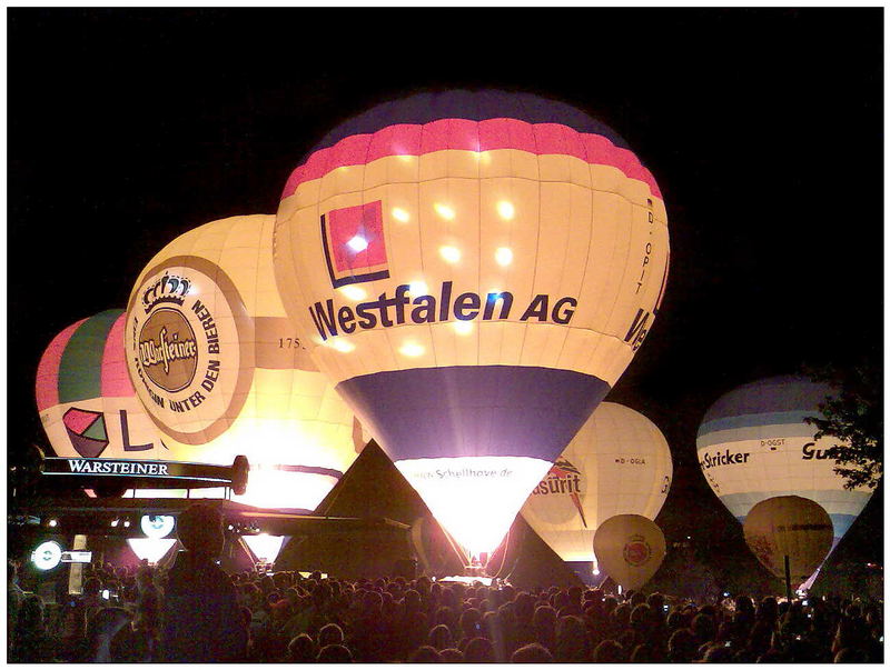 Ballonglühen in Münster am Aasee