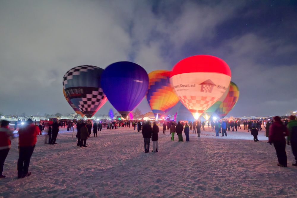 Ballonglühen Inzell Foto & Bild | winter, schnee, licht Bilder auf