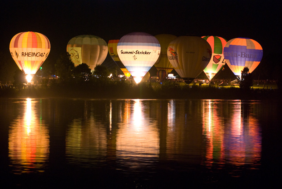 Ballonglühen Montgolfiade in Münster am 25.08.07