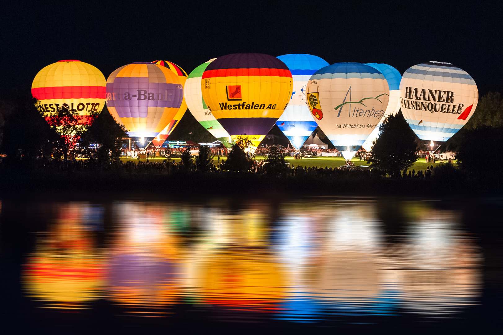 Ballonglühen Montgolfiade Münster 2015