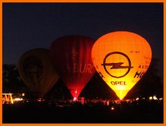 Ballonglühen zum Lichterfest in Gera