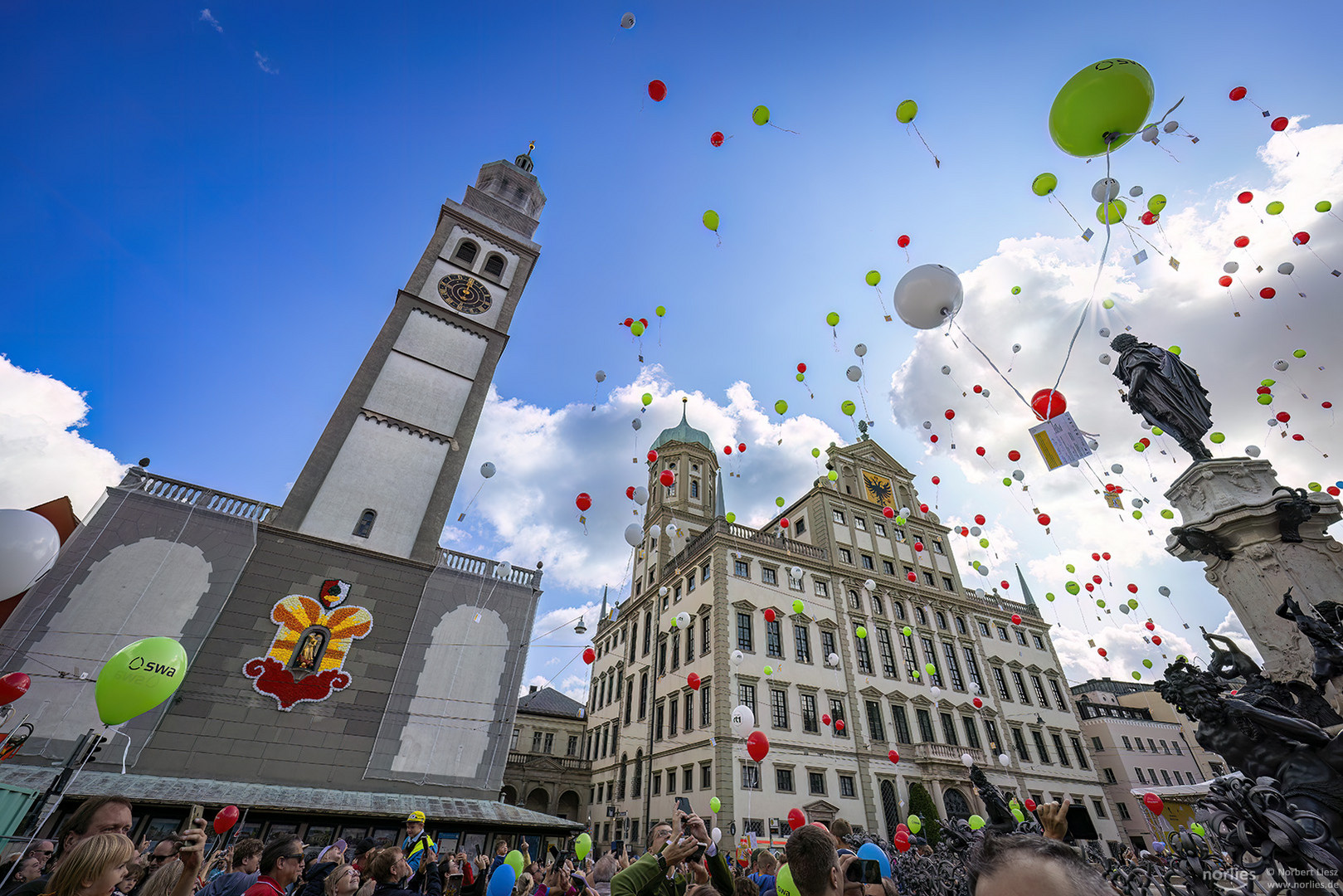 Ballons am Turamichele Fest Augsburg