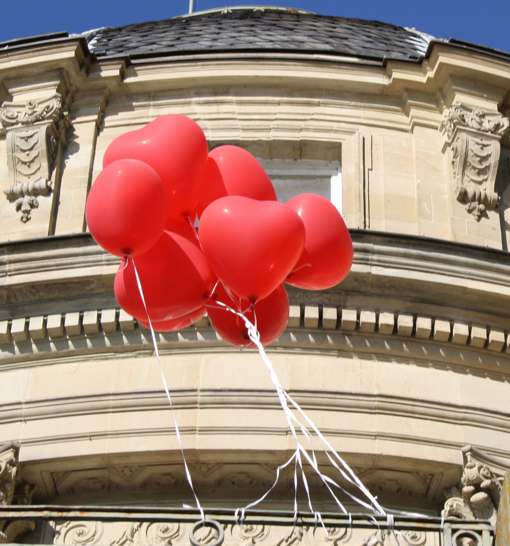 Ballons in Herzform