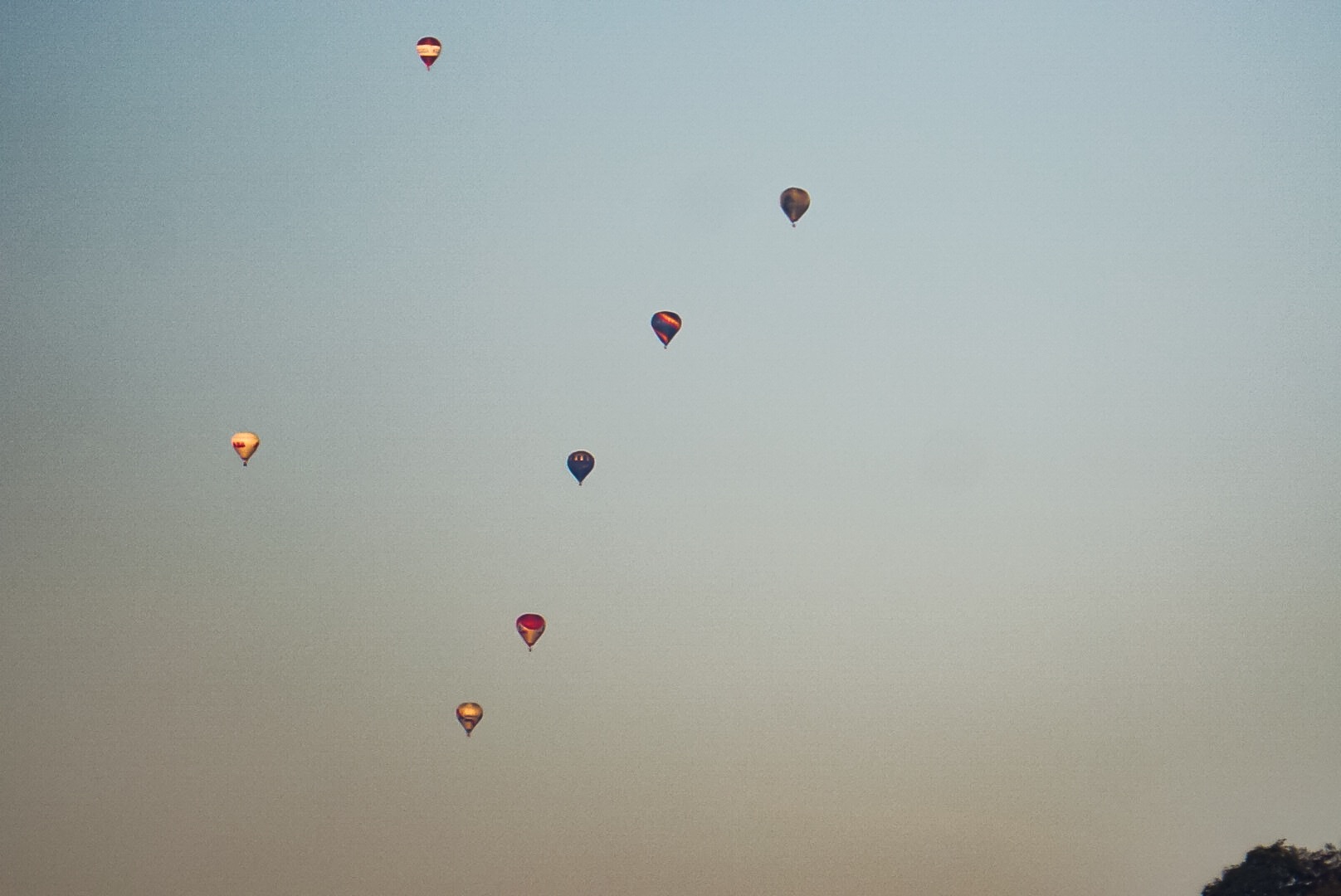 Ballons in Reihe