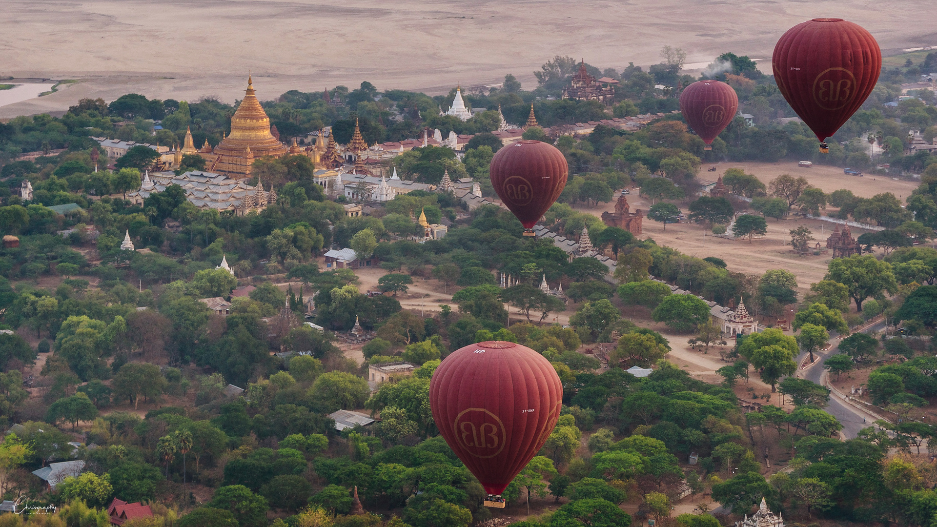 Ballons over Bagan