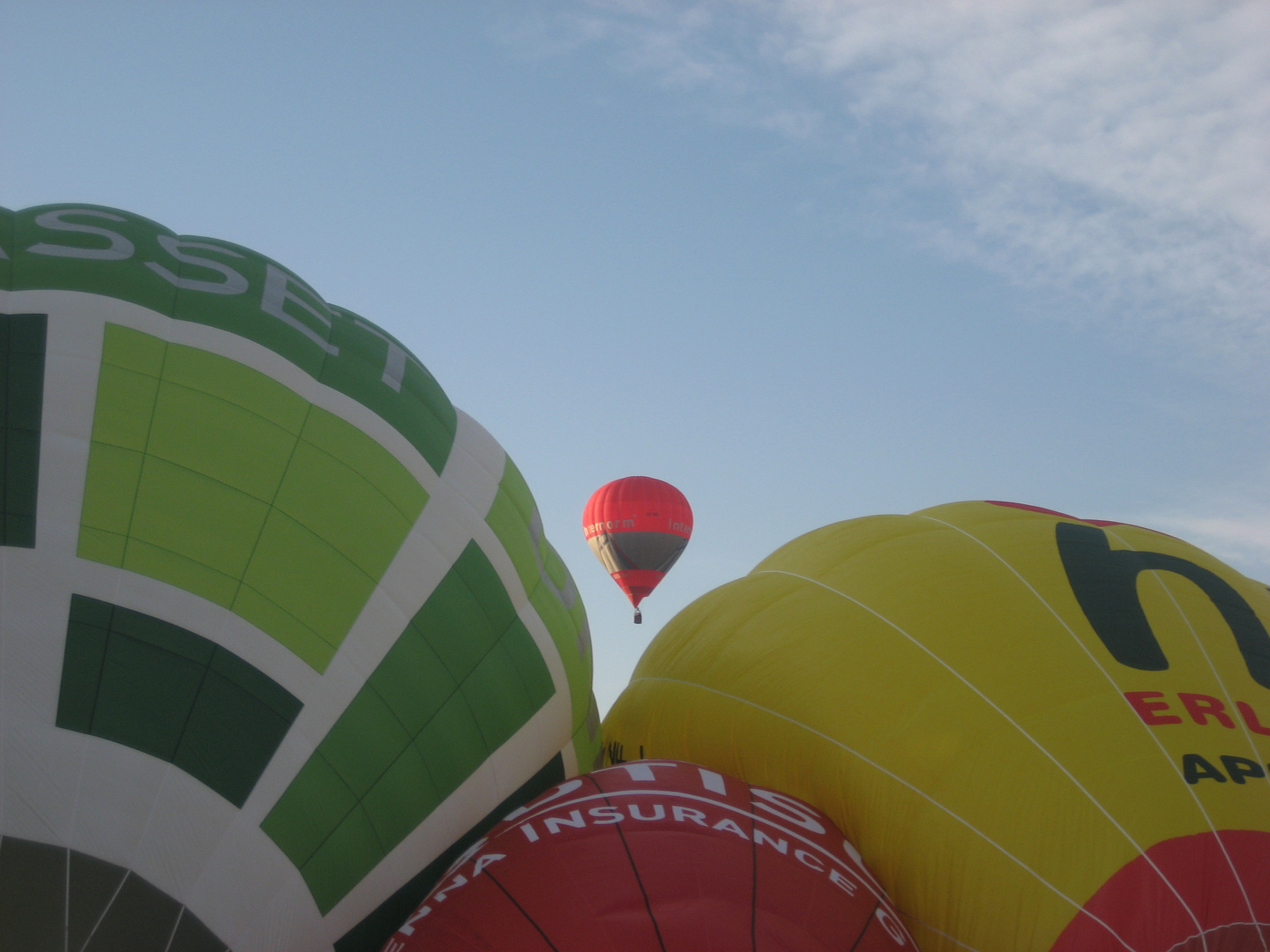 Ballons vor dem Start