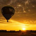 Ballonstart bei Sonnenaufgang