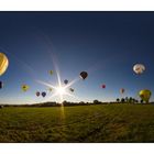 Ballonstart beim Festival "Flammende Sterne"