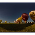 Ballonstart beim Festival "Flammende Sterne"