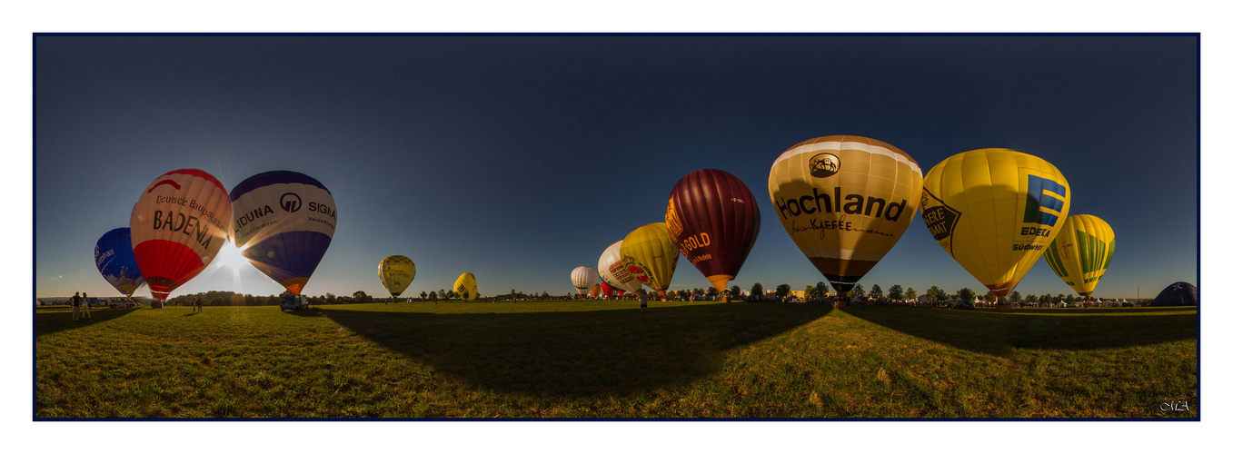 Ballonstart beim Festival "Flammende Sterne"