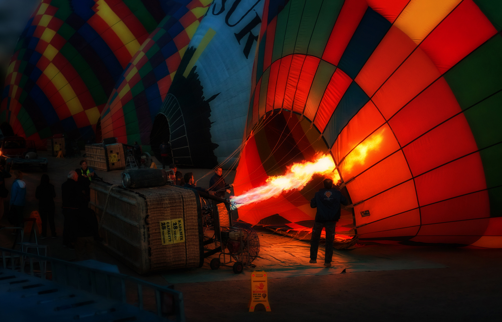 Ballonstart früh um 4.00Uhr