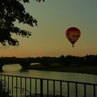 Ballonstart vom Elbufer in Dresden