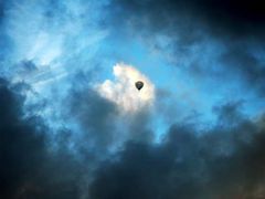 balloon in clouds