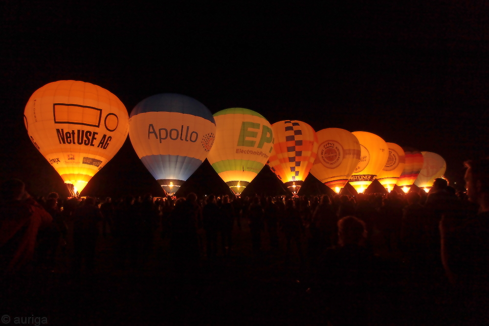 Balloon sail 2015: Night glow anlässlich der Kieler Woche