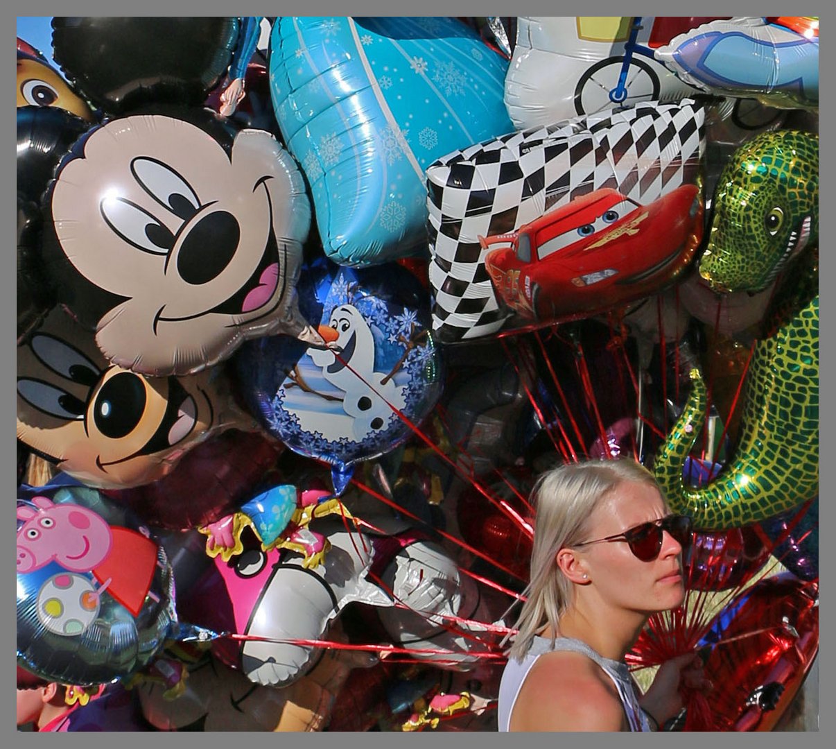 balloon seller Newcastle Hoppings