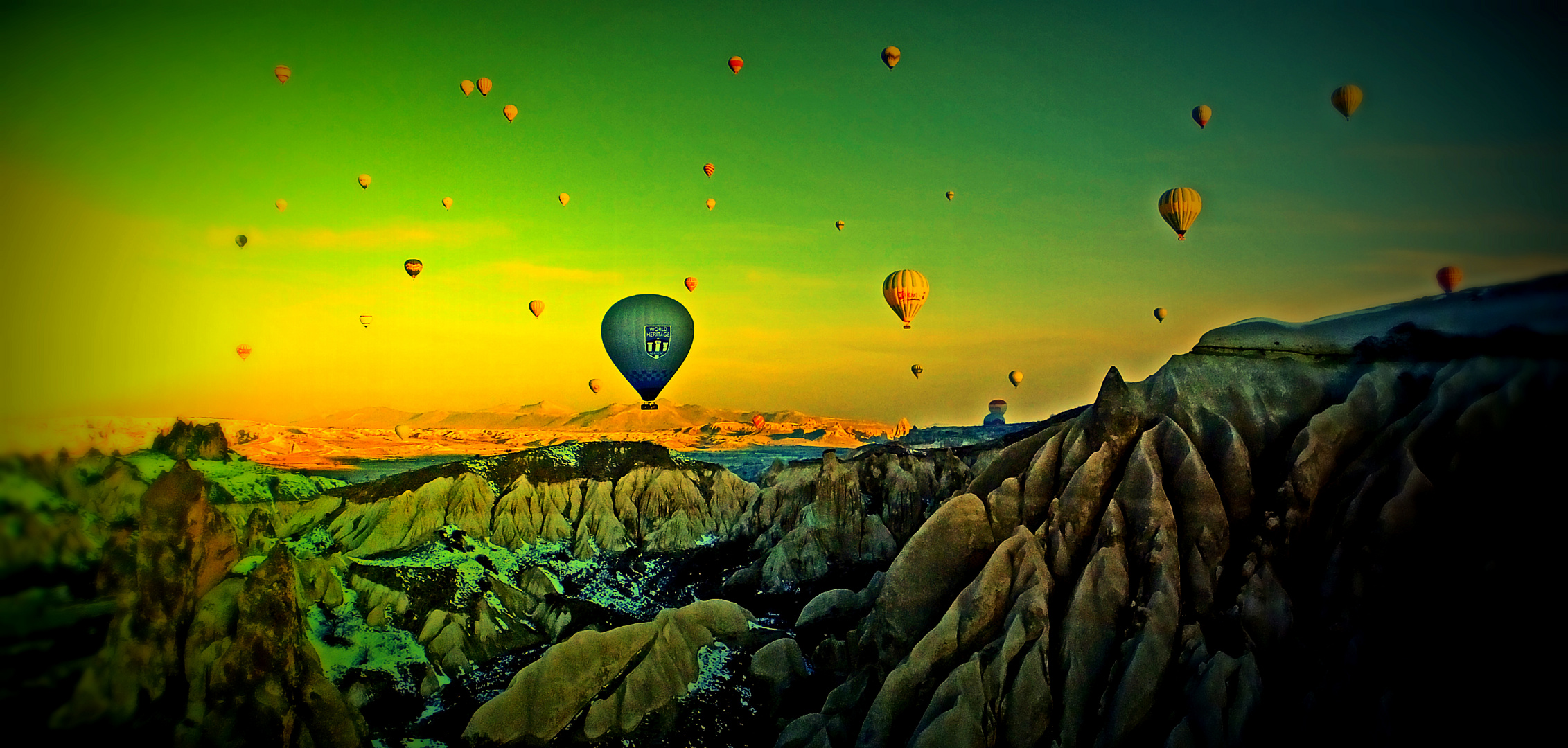 Ballooning over Cappadokia