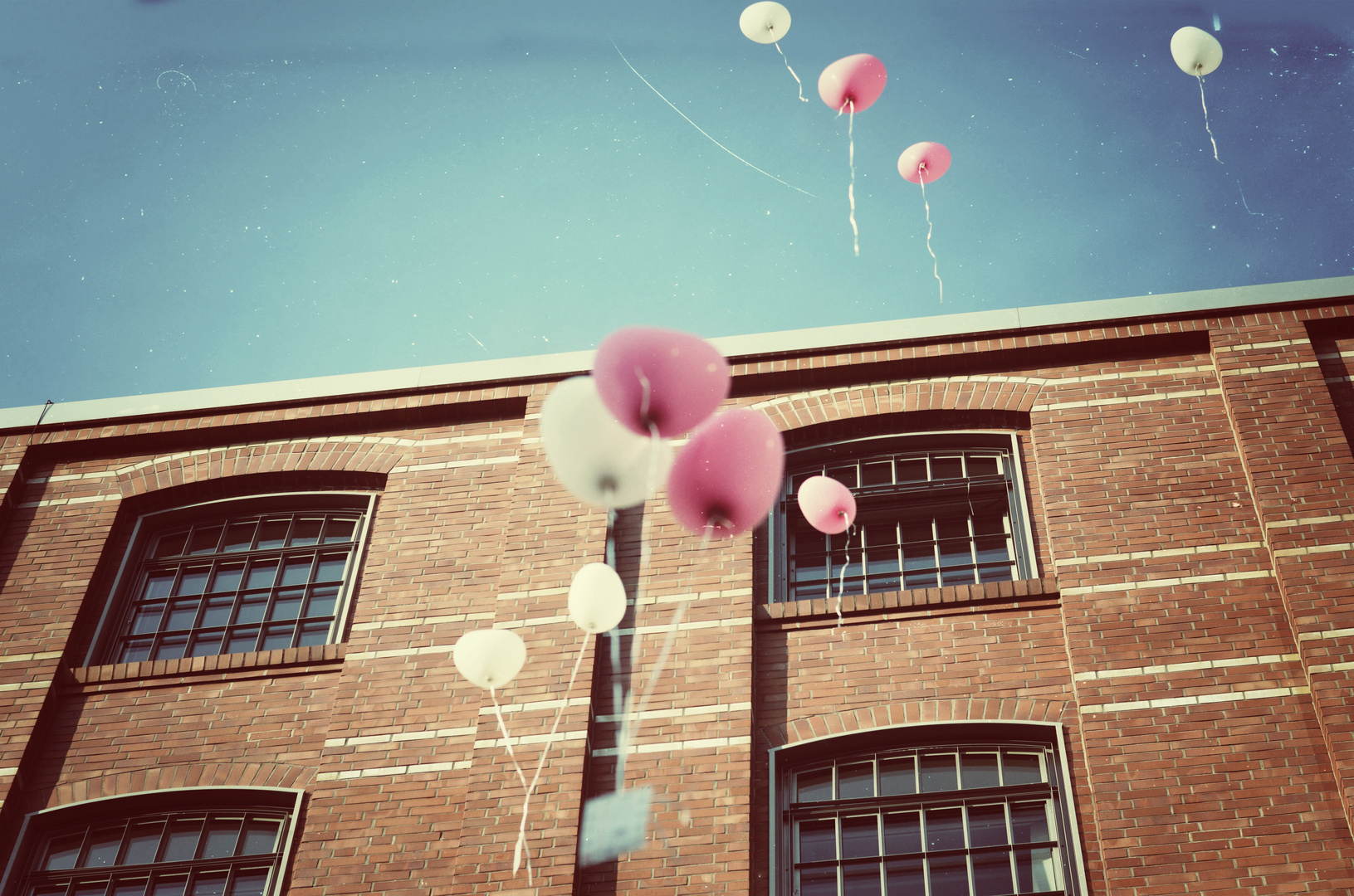 Balloons at a wedding