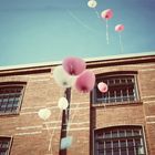 Balloons at a wedding