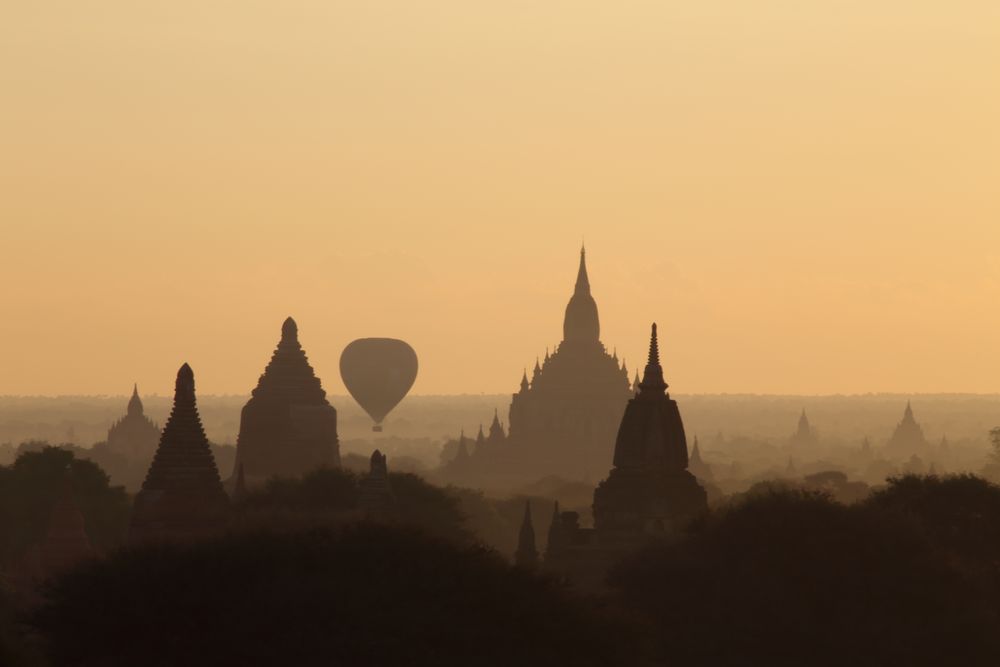 Balloons over Bagan