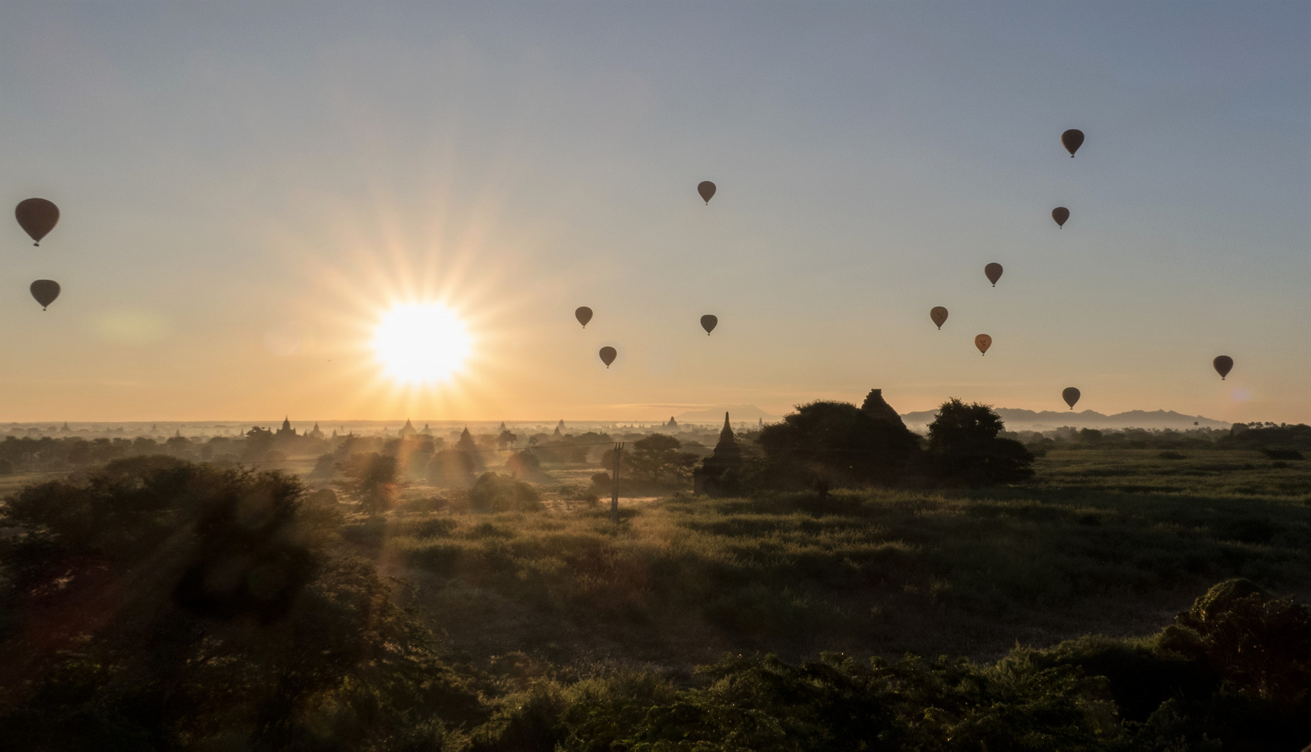 Balloons over Bagan