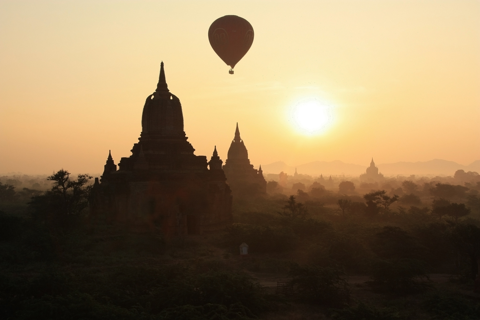 Balloons over Bagan