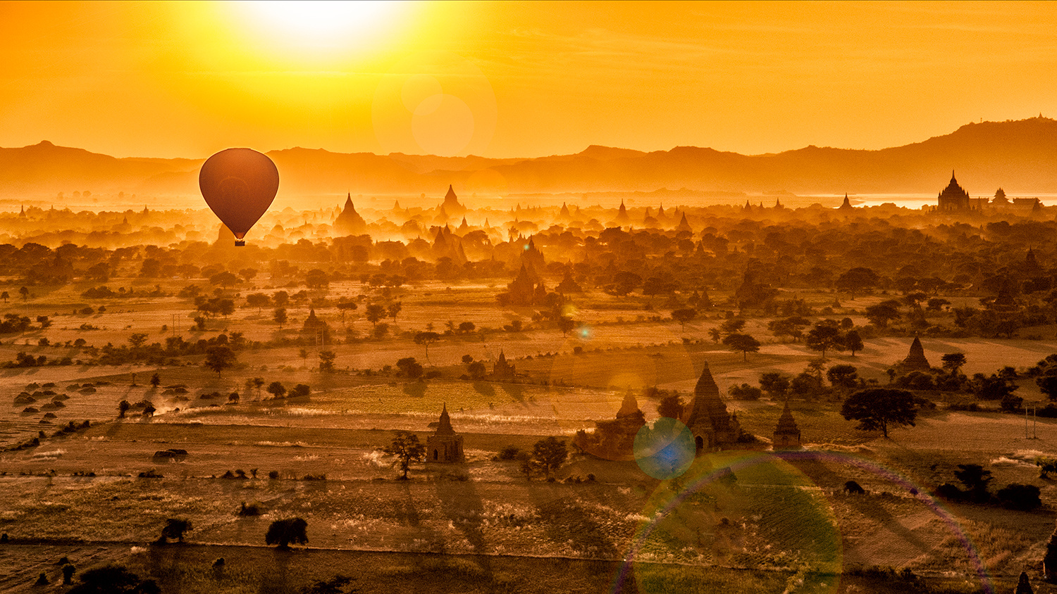 Balloons over Bagan