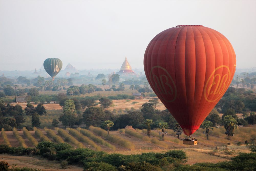 Balloons over Bagan