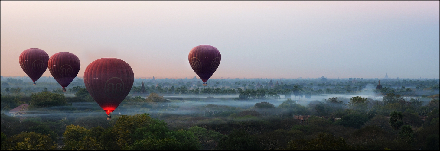 Balloons over Bagan I