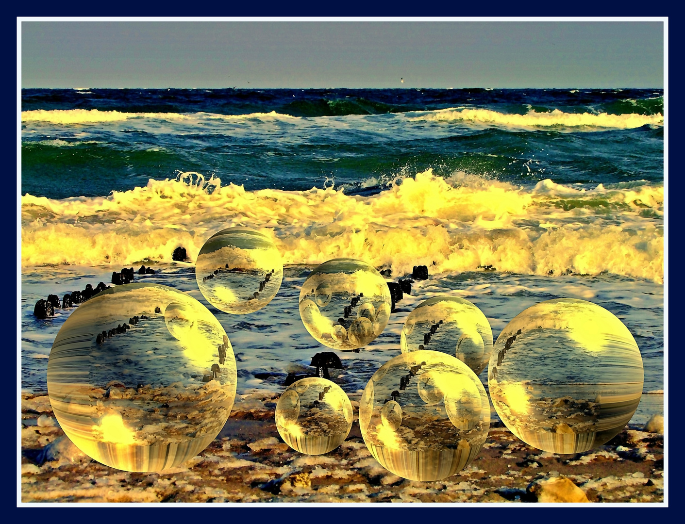 Balls on the Baltic Sea   (Bälle an der Ostsee)