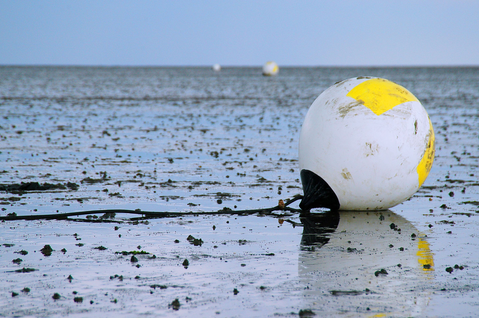 Ballspiele im Wattenmeer