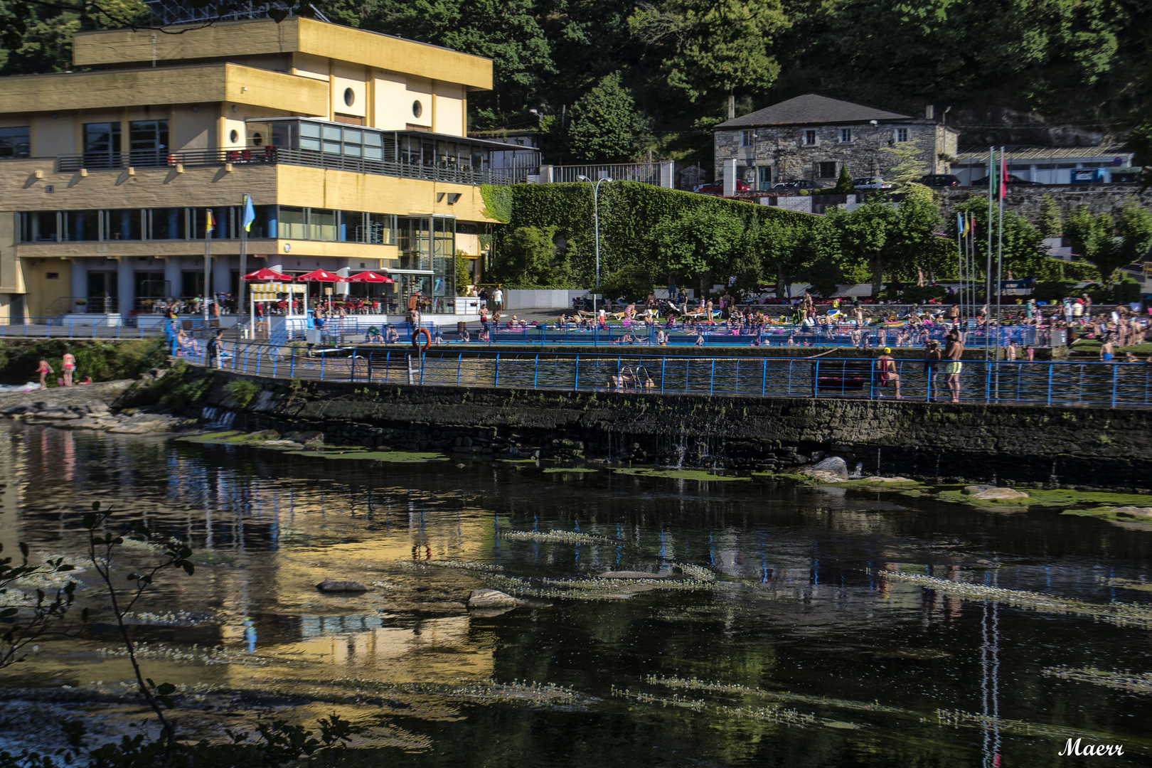 Balneario. Rio Miño. Lugo.