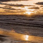 Baltic Sea. Wind. Sunset.