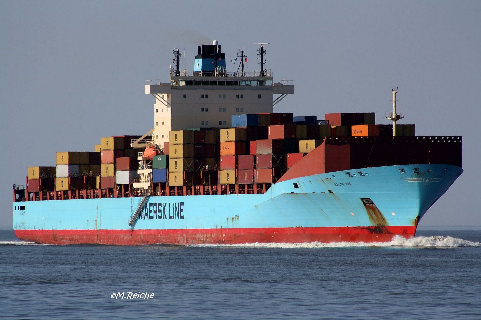 Baltimore-schnellstes Containerschiff der Welt